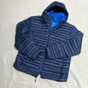 Men’s Stio pinion down hooded jacket.  Size L